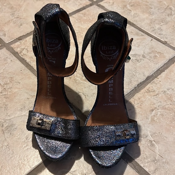 Jeffrey Campbell Ibiza Last Ankle Strap Heels Size 7.5 - Picture 2 of 11
